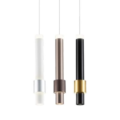 TYCON SOSPENSIONE CILINDRICA 3 COLORI LED 6W LUCE 3000K MODERNA LUCE DIRETTA E INDIRETTA Redo Group - Cristalensi Shop Online