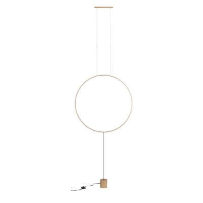 SLICK PIANTANA NERA O ORO CON ATTACCO A SOFFITTO LED 28W LUCE 3000K MODERNA H280 CM Redo Group - Cristalensi Shop Online