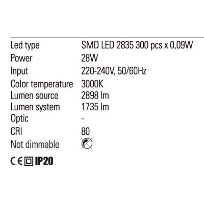 SLICK PIANTANA NERA O ORO CON ATTACCO A SOFFITTO LED 28W LUCE 3000K MODERNA H280 CM Redo Group - Cristalensi Shop Online