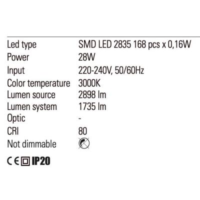 SLICK PIANTANA NERA O ORO QUADRATA ATTACCO A SOFFITTO LED 28W LUCE 3000K MODERNA H260 CM Redo Group - Cristalensi Shop Online