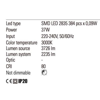 SLICK PIANTANA NERA O ORO QUADRATA ATTACCO A SOFFITTO LED 37W LUCE 3000K MODERNA H280 CM Redo Group - Cristalensi Shop Online