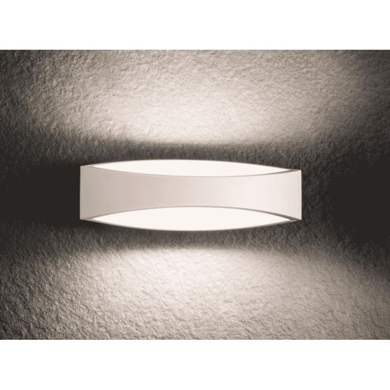EIGHER APPLIQUE BIANCA MODERNA LED 12W LUCE 3000K LARGHEZZA CM 35 Redo Group - Cristalensi Shop Online