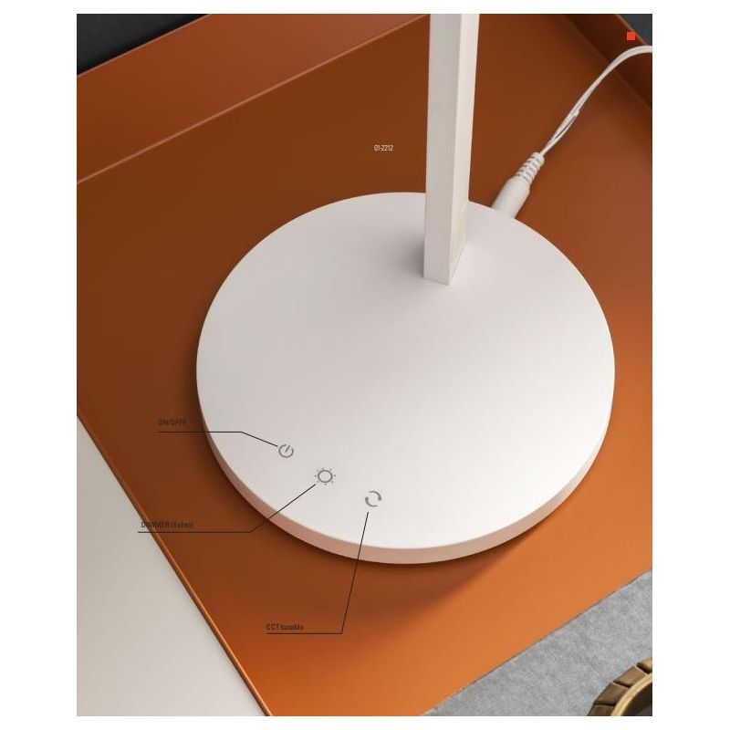 OMEO LAMPADA DA TAVOLO TECNICA BIANCA O NERA ORIENTABILE LED 5,5W TOUCH DIMMER Redo Group - Cristalensi Shop Online