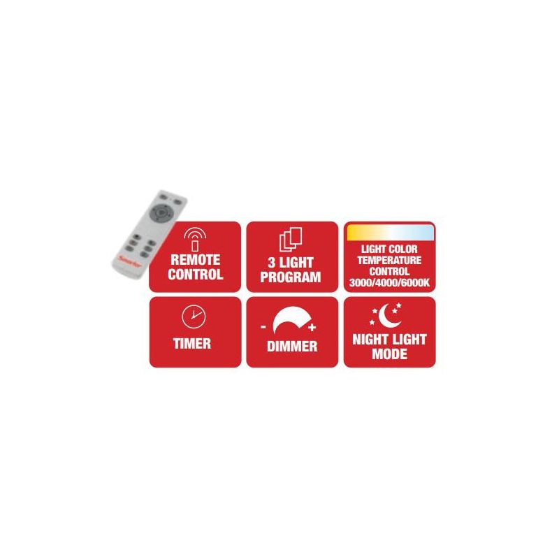 STRATOS PLAFONIERA ORIGINALE LED 93W LUCE 3000K-4000K-6000K DIMMERABILE CON TELECOMANDO Redo Group - Cristalensi Shop Online
