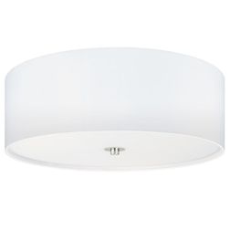 PASTERI PLAFONIERA IN TESSUTO COLOR BIANCO D 47,5 EGLO - Cristalensi Shop Online