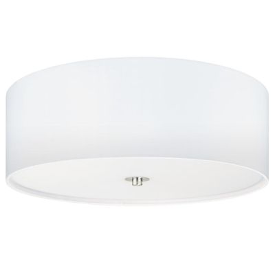 PASTERI PLAFONIERA IN TESSUTO COLOR BIANCO D 47,5 EGLO - Cristalensi Shop Online