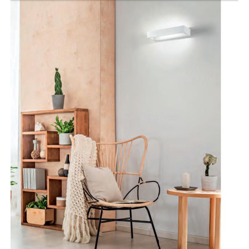 APPLIQUE ISYLUCE RETTANGOLARE MEDIO LED 12W 3000K o 4000K ALLUMINIO ISYLUCE - Cristalensi Shop Online