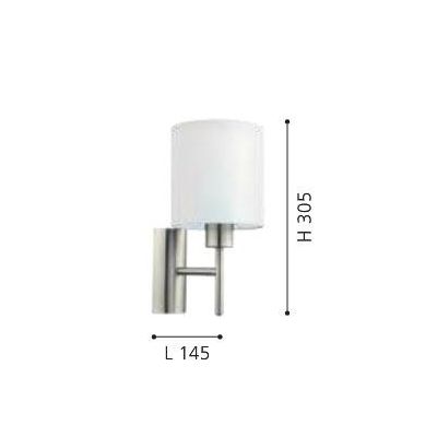 PASTERI APPLIQUE IN TESSUTO COLOR BIANCO EGLO - Cristalensi Shop Online