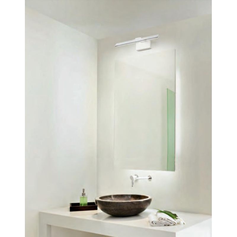 APPLIQUE ISYLUCE MEDIO PER SPECCHIO DA BAGNO BIANCO O NERO LED 12W 3000K ISYLUCE - Cristalensi Shop Online