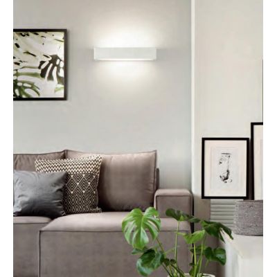 APPLIQUE ISYLUCE EFFETTO GESSO 2XE27 VERNICIABILE RETTANGOLARE MODERNO ISYLUCE - Cristalensi Shop Online