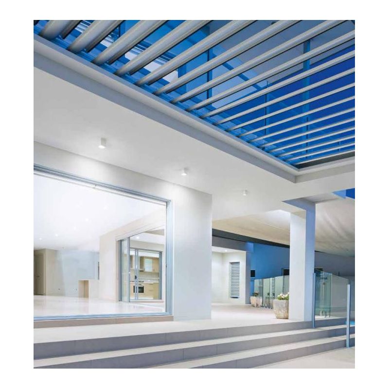 PLAFONIERA ISYLUCE ESTERNA IP54 ALLUMINIO BIANCO, ANTRACITE, CORTEN O NERO VETRO SATINATO ISYLUCE - Cristalensi Shop Online