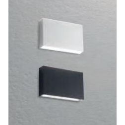 305 APPLIQUE DA ESTERNO ANTI SALSEDINE IP65 BIEMISSIONE LED 12W 3000K O 4000K BIANCO E ANTRACITE ISYLUCE - Cristalensi Shop Onli 2