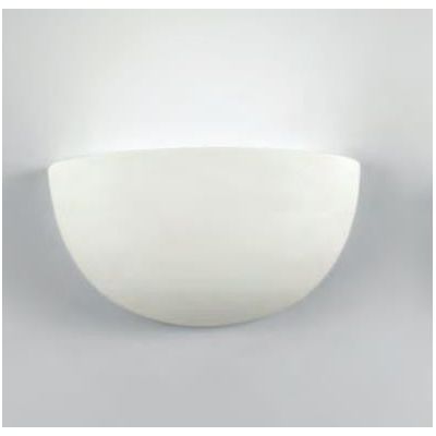 605 APPLIQUE A VASCHETTA IN CERAMICA EFFETTO GESSO VERNICIABILE DIAMETRO 28 ISYLUCE - Cristalensi Shop Online
