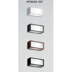DECO' APPLIQUE ESTERNO IP54 BIANCO ANTRACITE CORTEN E NERO 1XE27 ISYLUCE MODERNO ISYLUCE - Cristalensi Shop Online