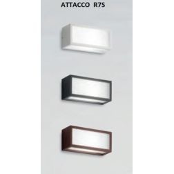 DECO' APPLIQUE ESTERNO IP54 BIANCO ANTRACITE E CORTEN ATTACCO R7S ISYLUCE MODERNO ISYLUCE - Cristalensi Shop Online
