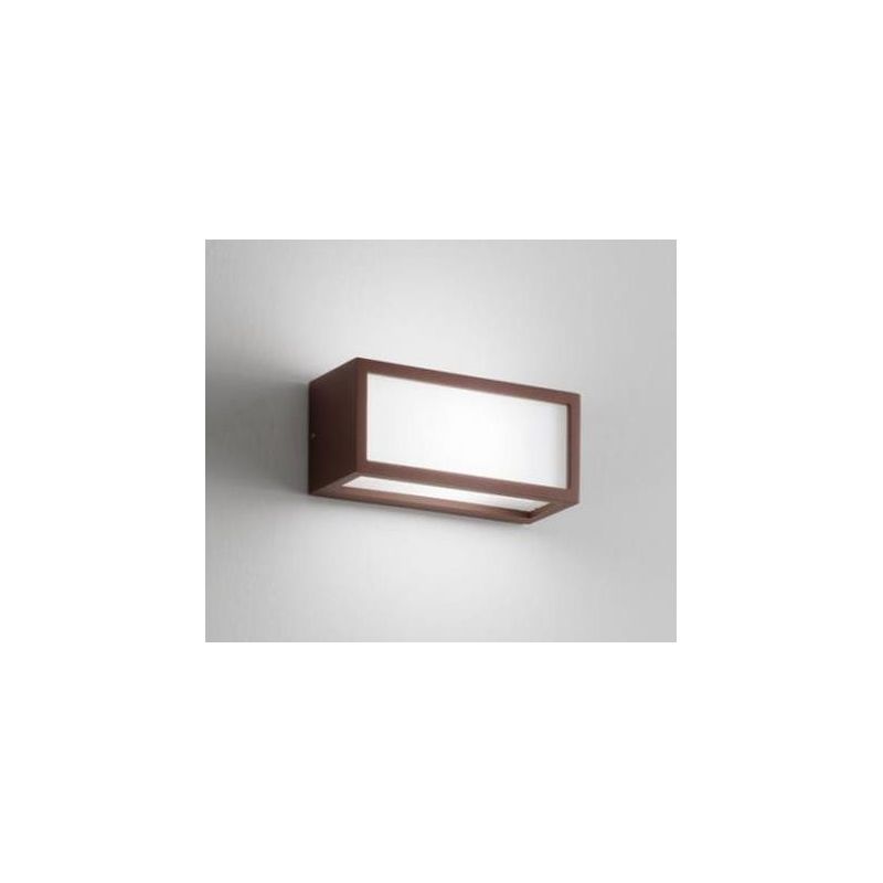 DECO' APPLIQUE ESTERNO IP54 LED 18W LUCE 3000K O 4000K BIANCO ANTRACITE E CORTEN ISYLUCE ISYLUCE - Cristalensi Shop Online