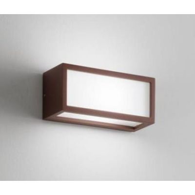 DECO' APPLIQUE ESTERNO IP54 LED 18W LUCE 3000K O 4000K BIANCO ANTRACITE E CORTEN ISYLUCE ISYLUCE - Cristalensi Shop Online