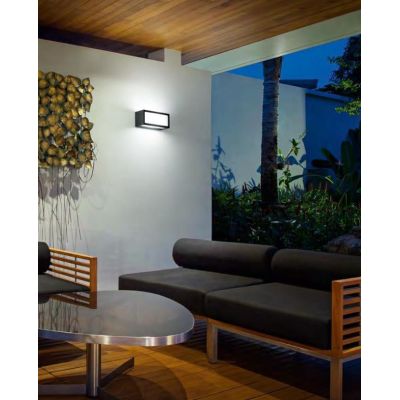 DECO' APPLIQUE ESTERNO IP54 LED 18W LUCE 3000K O 4000K BIANCO ANTRACITE E CORTEN ISYLUCE ISYLUCE - Cristalensi Shop Online