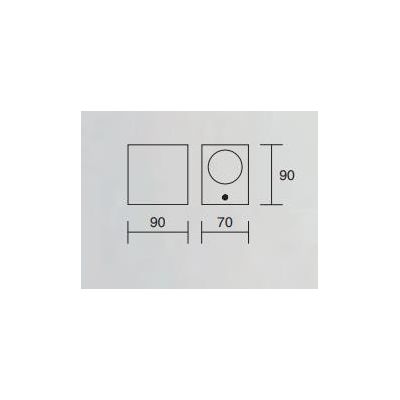 APPLIQUE CUBO DA ESTERNO ANTI SALSEDINE IP54 BIANCO E ANTRACITE ATTACCO GU10 ISYLUCE - Cristalensi Shop Online