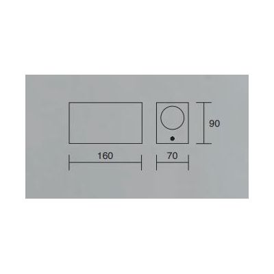 APPLIQUE PARALLELEPIPEDO DA ESTERNO ANTI SALSEDINE IP54 BIANCO E ANTRACITE ATTACCO 2XGU10 ISYLUCE - Cristalensi Shop Online