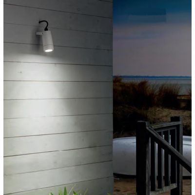 314-315 FARETTO DA ESTERNO ORIENTABILE IP54 ANTI SALSEDINE BIANCO E ANTRACITE ATTACCO GU10 ISYLUCE - Cristalensi Shop Online