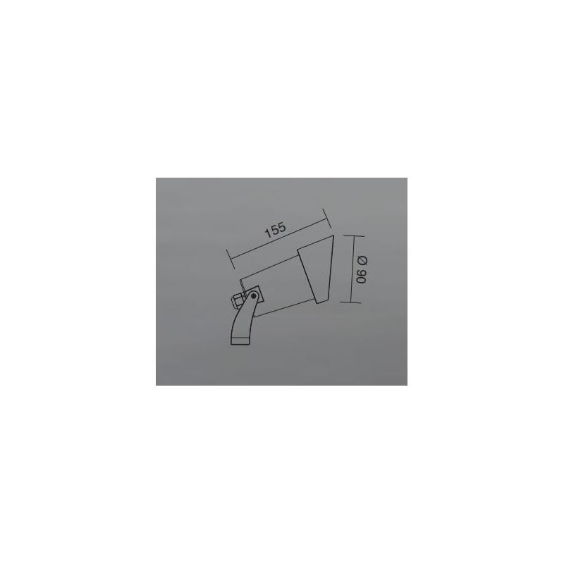 316-317 FARETTO DA ESTERNO ORIENTABILE IP65 ANTI SALSEDINE BIANCO E ANTRACITE ATTACCO GU10 ISYLUCE - Cristalensi Shop Online