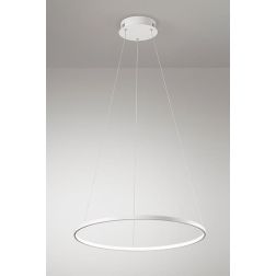 2333 SOSPENSIONE BIANCA O NERA DIAMETRO 60 CM A LED INTEGRATA DA 26W AFFRALUX - Cristalensi Shop Online 2
