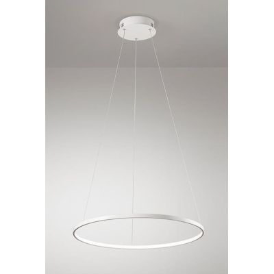 2333 SOSPENSIONE BIANCA O NERA DIAMETRO 60 CM A LED INTEGRATA DA 26W AFFRALUX - Cristalensi Shop Online