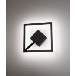 QUATTRO PLAFONIERA APPLIQUE PICCOLO LED 19W 3000K QUADRATO LATO 20 AFFRALUX - Cristalensi Shop Online