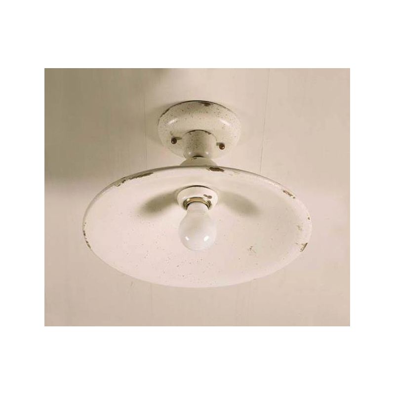 PLAFONIERA D32 IN TERRACOTTA DECORATA A MANO PRODOTTA IN ITALIA DALLA IMAS IMAS - Cristalensi Shop Online