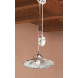 SALISCENDI IN TERRACOTTA VINTAGE DECORATO A MANO MADE IN ITALY DELLA IMAS IMAS - Cristalensi Shop Online