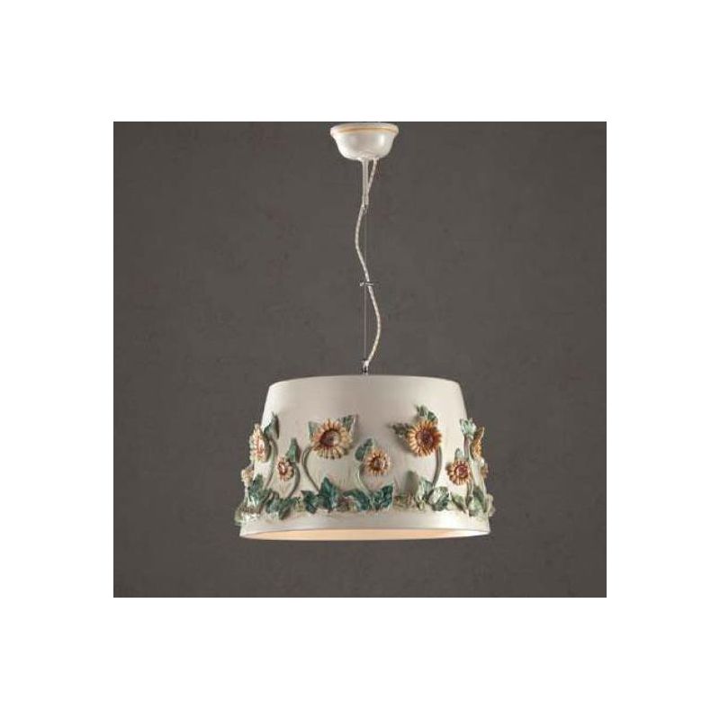 SOSPENSIONE CLASSICA IN CERAMICA CON DECORI IN RILIEVO MADE IN ITALY DELLA IMAS IMAS - Cristalensi Shop Online