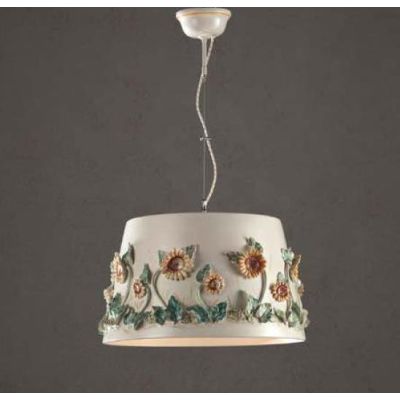 SOSPENSIONE CLASSICA IN CERAMICA CON DECORI IN RILIEVO MADE IN ITALY DELLA IMAS IMAS - Cristalensi Shop Online