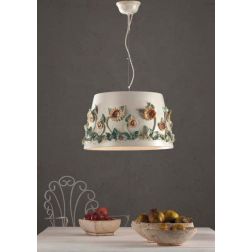 SOSPENSIONE CLASSICA IN CERAMICA CON DECORI IN RILIEVO MADE IN ITALY DELLA IMAS IMAS - Cristalensi Shop Online 2