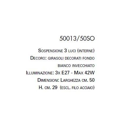 SOSPENSIONE CLASSICA IN CERAMICA CON DECORI IN RILIEVO MADE IN ITALY DELLA IMAS IMAS - Cristalensi Shop Online