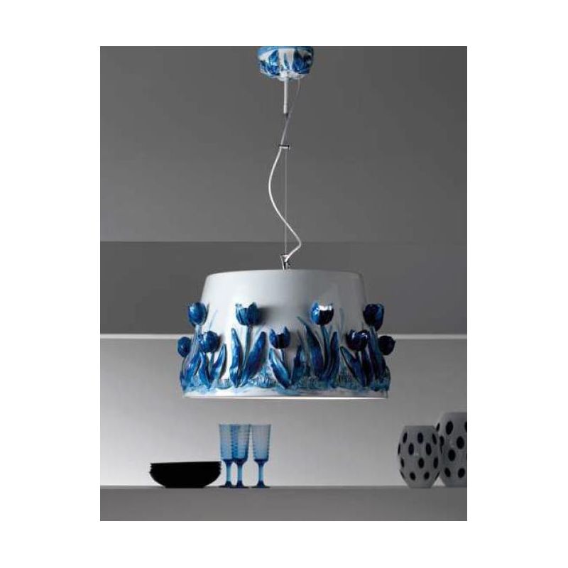 SOSPENSIONE CLASSICA IN CERAMICA CON DECORI IN RILIEVO MADE IN ITALY DELLA IMAS IMAS - Cristalensi Shop Online