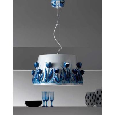 SOSPENSIONE CLASSICA IN CERAMICA CON DECORI IN RILIEVO MADE IN ITALY DELLA IMAS IMAS - Cristalensi Shop Online