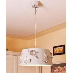 SOSPENSIONE CLASSICA IN CERAMICA CON DECORI IN RILIEVO MADE IN ITALY DELLA IMAS IMAS - Cristalensi Shop Online