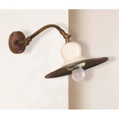 APPLIQUE IN OTTONE INVECCHIATO E TERRACOTTA STILE RUSTICO MADE IN ITALY DELLA IMAS IMAS - Cristalensi Shop Online