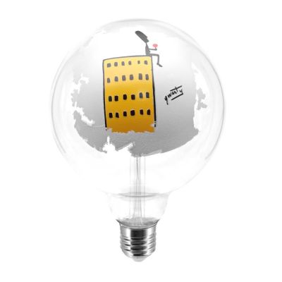 QWERTY LAMPADINE TATTOO GLOBO LED 4,5W LUCE 2700K DECORATE MADE IN ITALY Filotto - Cristalensi Shop Online