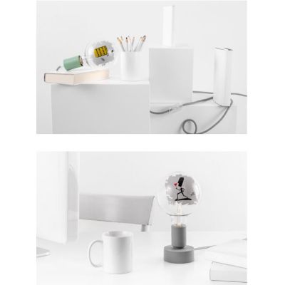 QWERTY LAMPADINE TATTOO GLOBO LED 4,5W LUCE 2700K DECORATE MADE IN ITALY Filotto - Cristalensi Shop Online