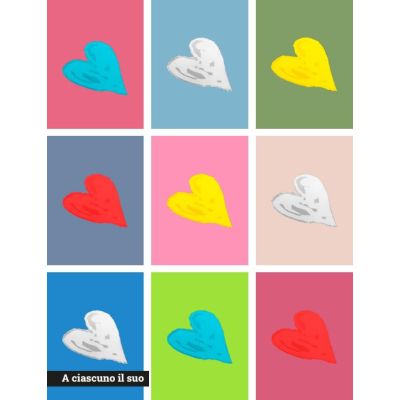 POP HEART LAMPADINE TATTOO GLOBO LED 4,5W LUCE 2700K DECORATE CON CUORI MADE IN ITALY Filotto - Cristalensi Shop Online