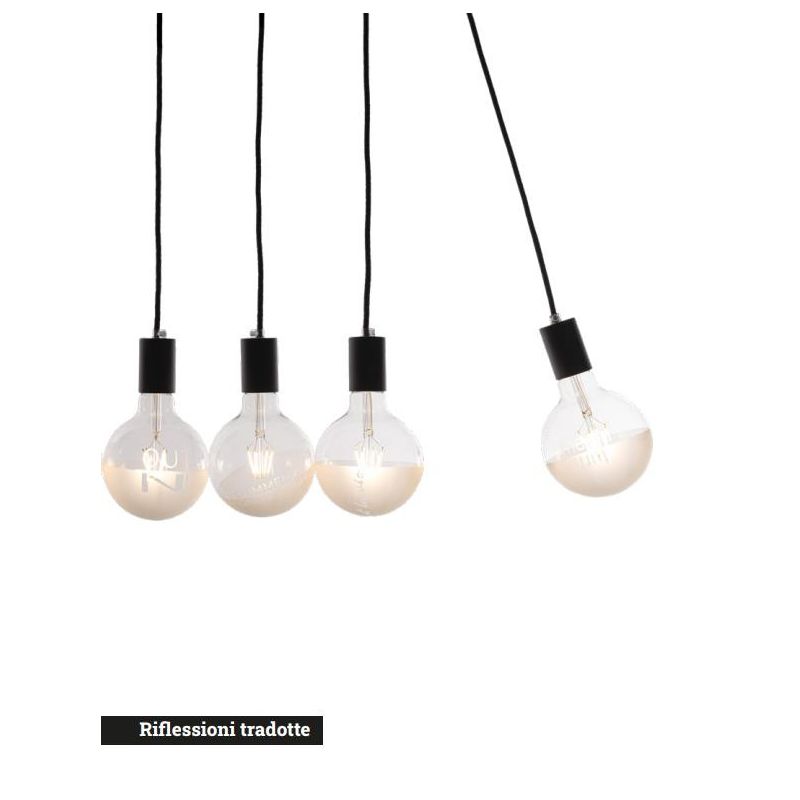 SATINATE LAMPADINE TATTOO SATINATE GLOBO LED 4,5W LUCE 2700K MADE IN ITALY Filotto - Cristalensi Shop Online
