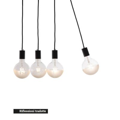 SATINATE LAMPADINE TATTOO SATINATE GLOBO LED 4,5W LUCE 2700K MADE IN ITALY Filotto - Cristalensi Shop Online