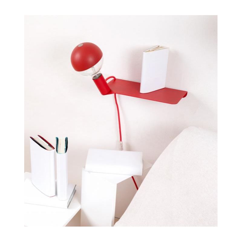 COMBO MAGNETICO APPLIQUE MENSOLA CON PORTALAMPADA MAGNETICO IN METALLO 8 COLORI Filotto - Cristalensi Shop Online