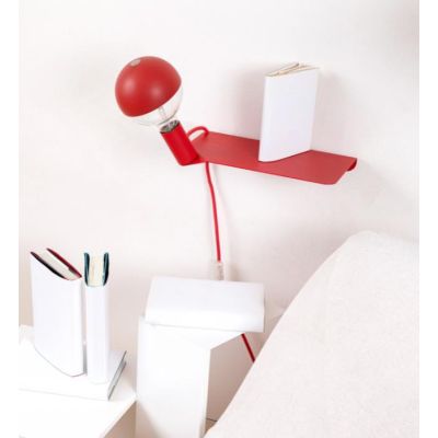 COMBO MAGNETICO APPLIQUE MENSOLA CON PORTALAMPADA MAGNETICO IN METALLO 8 COLORI Filotto - Cristalensi Shop Online