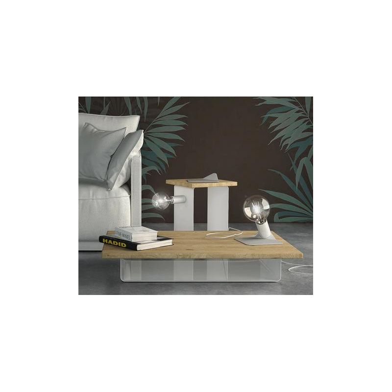 MAGNETICO LUMETTO QUADRATO CON PORTALAMPADA MAGNETICO IN METALLO 8 COLORI Filotto - Cristalensi Shop Online