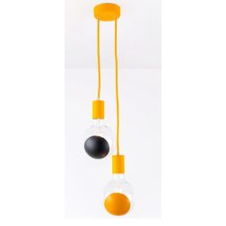 SOSPENSIONE 2 LUCI MODERNA IN METALLO 8 COLORI MARCHIO FILOTTO ORIGINALE Filotto - Cristalensi Shop Online