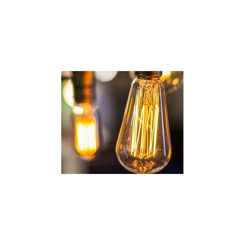 LAMPADINA LED EDISON A FILAMENTO 6W LUCE 2700K o 4000K DIAMETRO 64 MM ATTACCO E27 CRISTALENSI LAMPADINE - Cristalensi Shop Onlin