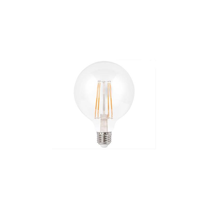 LAMPADINA LED GLOBO A FILAMENTO 6W LUCE 2700K O 4000K DIAMETRO 125 MM ATTACCO E27 CRISTALENSI LAMPADINE - Cristalensi Shop Onlin